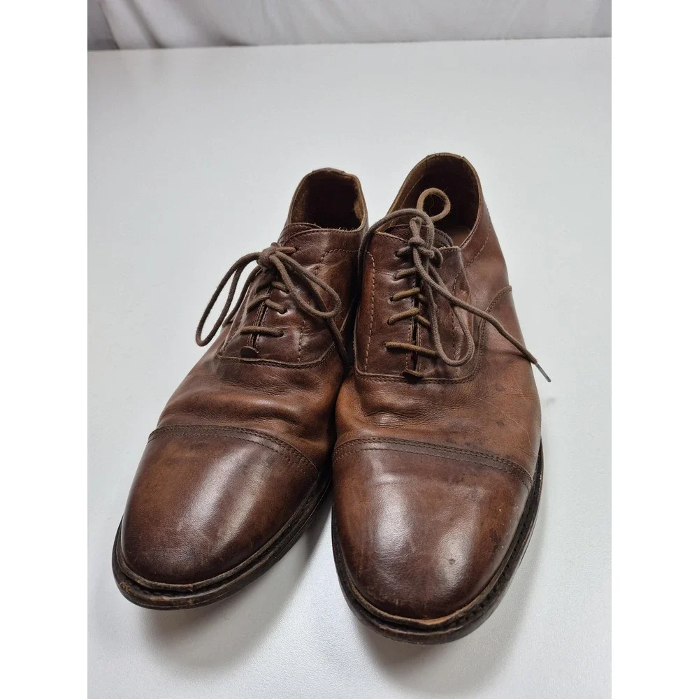 Frye Shoes Men's Size 12 Brown Leather Cap Toe Oxford Dress Casual 3480280